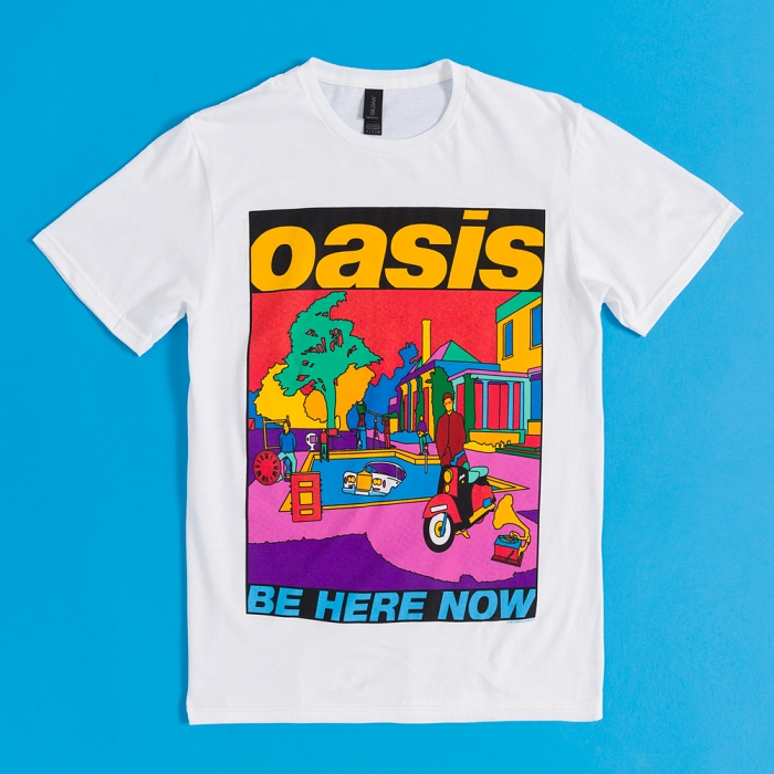Official Oasis Be Here Now White T-Shirt : S,M,L,XL,XXL | eBay UK